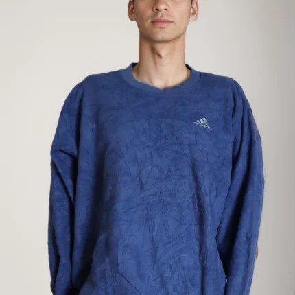 Adidas Sweater Fleece 90s Navy Blue - L (Men)