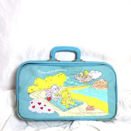 Vintage 1980s Care Bears Suitcase Rare Collectible For Kids and Adults