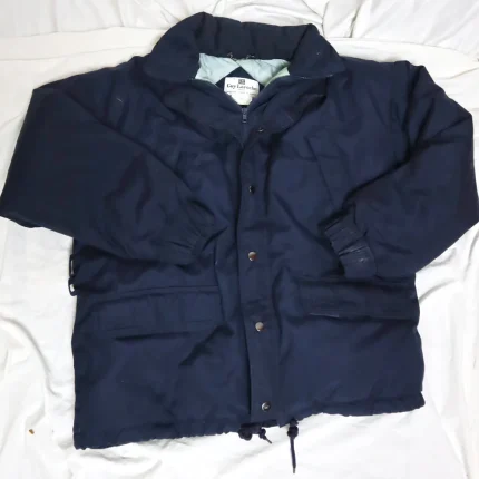 Guy LaRoche Vintage Puffer Down Feather Dark Blue Winter Jacket Large