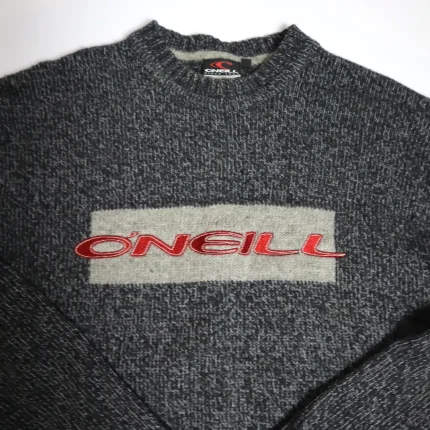 O'Neil Vintage Wool Navy Blue Crewneck Sweater - Large Men's