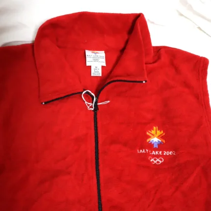 2002 Salt Lake City Olympics Fleece Sleeveless Zip Up Jacket