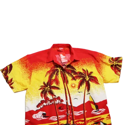 Hawaiian 90s Vintage Shirt Deadstock XL Men's Hawaiian shirt, 90s vintage, deadstock, NWT, tropical print, men's XL, vintage clothing, collector's item, retro style, island vibes