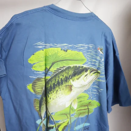 Vintage Al Agnew Bass Fishing Graphic T-Shirt (Men's XL) - With Flaw