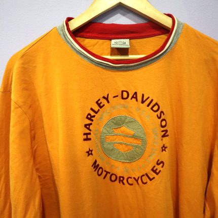 Vintage Harley Davidson Long Sleeve| Embroidered Motorcycle | XL Men