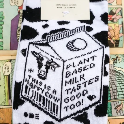 Happy Cow Milk Socks – Cozy, Whimsical, & Dairy-Inspired Ode To Socks (Unisex)
