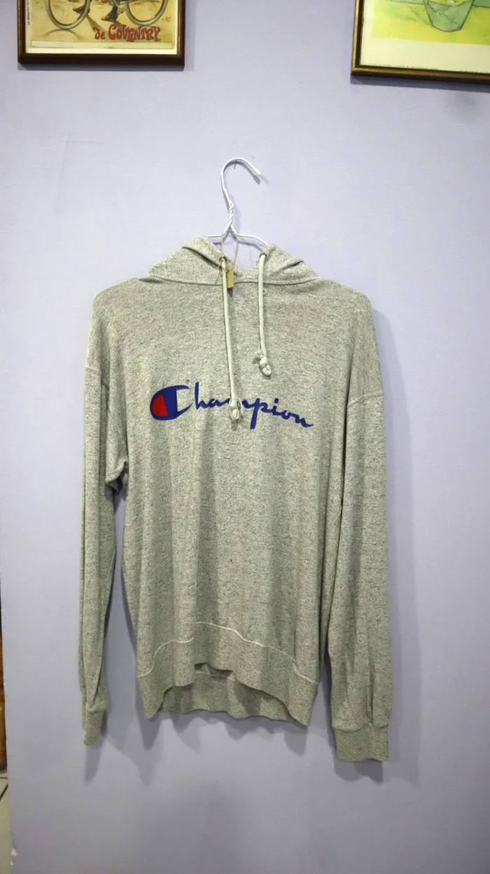 Y2K Champion Hoodie Long Sleeved Cotton Size Medium (Male)