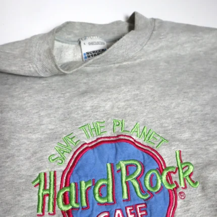 Vintage 90s Hard Rock Cafe London Sweater – Men’s Medium – Save The World Collection