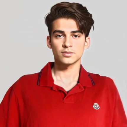Moncler Red Polo: Exclusive Luxury, Last One Available - Large Men
