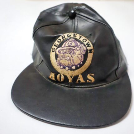 Vintage Georgetown Hoyas PU Leather Snapback Cap