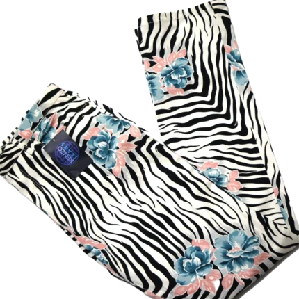 Kenzo Jeans Women's Zebra Print Floral Jeans - Size Medium