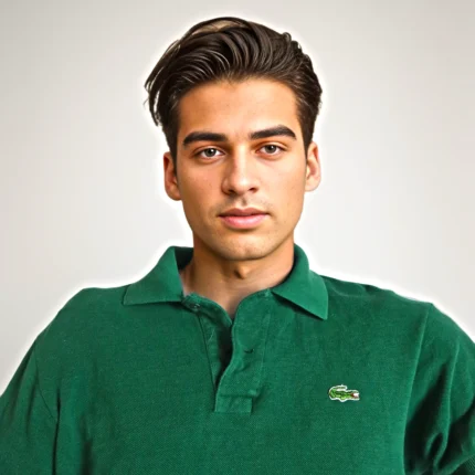 Vintage Lacoste Polo Shirt - Men's Small - Forest Green