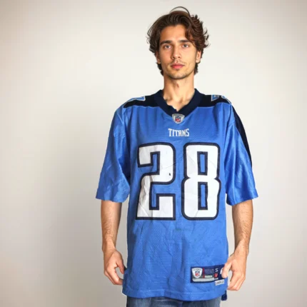 Tennessee Titans Jersey - Size S Johnson #28 Vintage 2000s (Men, Baggy Fit)