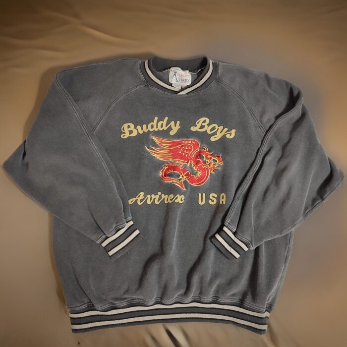 Avirex Buddy Boys Vintage 90s Sweatshirt XL Gray