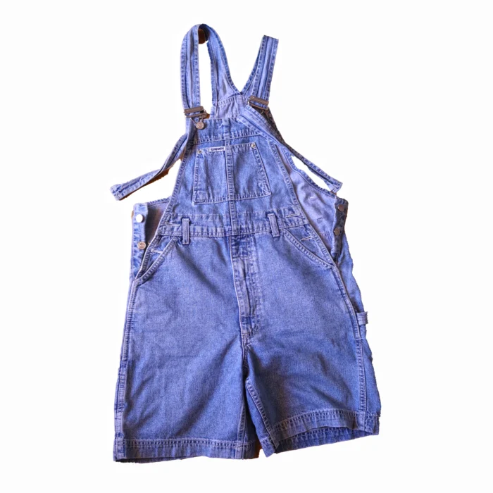 Vintage Denim Overall Shorts - Women's Size Small