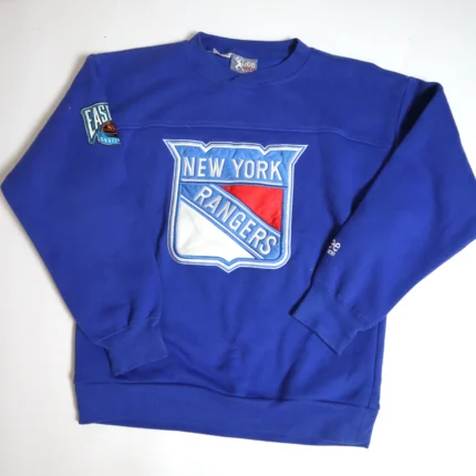 Vintage Lee Sports New York Rangers NHL Crewneck Sweater 90s - L